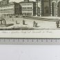 Engraving Antique Gandini Francesco Palace & Garden Pontif.io On Quirinale VS11