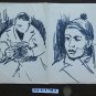 Old Drawing Sketch Studio For Portrait Male Faces Human Vintage P28.6
