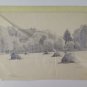 Drawing Antique landscape Countryside Signed Goerg Painting Pencil paper BM53.6B