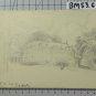 Parc The Grange Geneve Swiss View Drawing Antique Pencil On paper BM53.6C