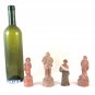 4 Old Figurines IN Terracotta Characters Sculpture Statue Collection BM18