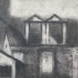 Large Drawing Antique Country North France Art Pierre Duteurtre Said Dut BM53.1