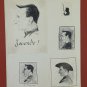 Collection Of drawings Antique Signed M.Serive Portrait Caricature 1900 BM53.5H