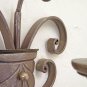 Wall Wrought Iron Forged by Hand Made Vintage Period '900 CH15