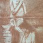 Drawing Antique Sanguine Pierre Duteurtre Said Dut St John Baptist BM53.1