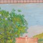 Small Painting To oil Signed Concalla Vintage View Countryside x8