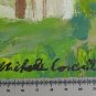 Small Painting To oil Signed Concalla Vintage View Countryside x8