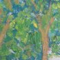 Small Painting To oil Signed Concalla Vintage View Countryside x8