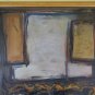 Painting Abstract by Gianni Castagneto 1933-2019 Painting oil On Board Signed XM
