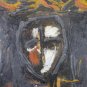 Painting Abstract by Gianni Castagneto 1933-2019 Painting oil On Board Signed XM
