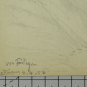 Frutigen Swiss Canonte Bern Drawing Antique landscape Dated 1953 BM53.6C