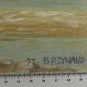 Small Painting oil On Board Signed Reynaud View Sea Marine landscape Bsn