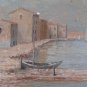 Small Painting oil On Board Signed Reynaud View Sea Marine landscape Bsn