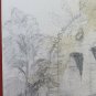 Drawing Antique Pencil On paper View Castle IN Ravine landscape BM53.5F
