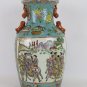 Jar IN Ceramic Chinese Hand Painted With Decoration Embossed Collection CM5