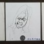 Three drawings Portrait Man Woman Old Vintage Pen On paper Years' 60 P28.8