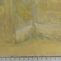 Old Painting Technical Mixed View Church Countryside France 1937 BM53.6D