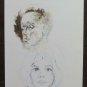 Old Sketch With Studio For Faces Human Portrait Man Woman Vintage P28.8