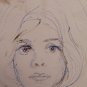 Old Sketch With Studio For Faces Human Portrait Man Woman Vintage P28.8