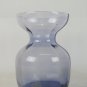 Two Vases For Flowering Tulip Vintage Glass Blue Denmark Scandanavia Design R140