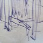 Drawing Sketch On paper Of G.Pancaldi Studio For Figure Male Seat P28.5