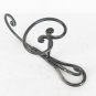 Two Coat Hangers Singles Wall Hanger Wall Vintage Wrought Iron CH16