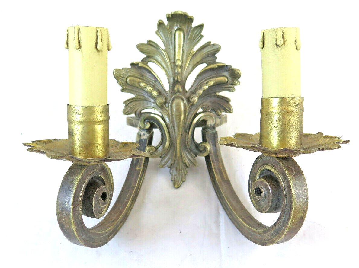 Wall Bronze Golden Craft A Two Lights Style Baroque Light Wall CH18