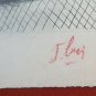 Antique Drawing China On paper Inside With Items On Table France 900 BM53.5b