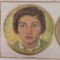 Old Painting Portrait Children Sons Round Opera Painter G.Pancaldi Modena P10