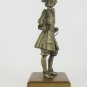 Two Old Figurines Soldier Military Cadet School Application VN2