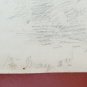 Drawing Antique Pencil On paper Signed landscape Woods France First 900 BM53.5F