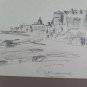 Landscape Countryside Drawing Antique Signed & Dated 1931 France BM53.6B
