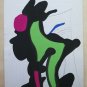 50x65 Large Painting Abstract Vintage Front Back paper France Years 70 BM53.4
