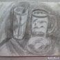 Inside With Items Old Drawing Pencil On paper Spain 900 Madrid MD10
