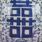 Jar Antique Chinese Ceramics White Blue Symbol Felicita' Groom Matrimonio CM2