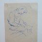 4 drawings Sketching On paper Studio For Fugura Full Pen Vintage P28.7