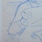 4 drawings Sketching On paper Studio For Fugura Full Pen Vintage P28.7