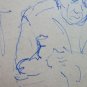 4 drawings Sketching On paper Studio For Fugura Full Pen Vintage P28.7