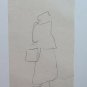 4 drawings Sketching On paper Studio For Fugura Full Pen Vintage P28.7