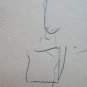 4 drawings Sketching On paper Studio For Fugura Full Pen Vintage P28.7