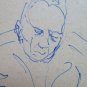 4 drawings Sketching On paper Studio For Fugura Full Pen Vintage P28.7