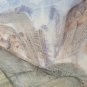 Painting Modern 1960's Vintage landscape Alpine Dolomites Lavaredo P31