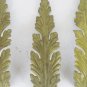 5 Old Fret Bronze Golden Shaped Like Leaf Frieze Antique Decoration Art CH28