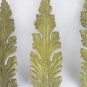5 Old Fret Bronze Golden Shaped Like Leaf Frieze Antique Decoration Art CH28