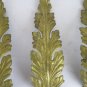5 Old Fret Bronze Golden Shaped Like Leaf Frieze Antique Decoration Art CH28