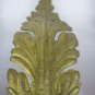 5 Old Fret Bronze Golden Shaped Like Leaf Frieze Antique Decoration Art CH28