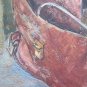 Antique Painting To oil On Board Inside With Tools Of Painter Year 1959 p10