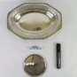 Old Bowl Fruit Bowl Centerpieces & Bottle Coaster Metal silver plated R146