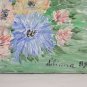 Small Painting Floral Vintage Style Impressionist Painting Blossom Signed R136