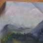 Old Painting oil On Linen landscape View Signed Tajada Vintage MD10